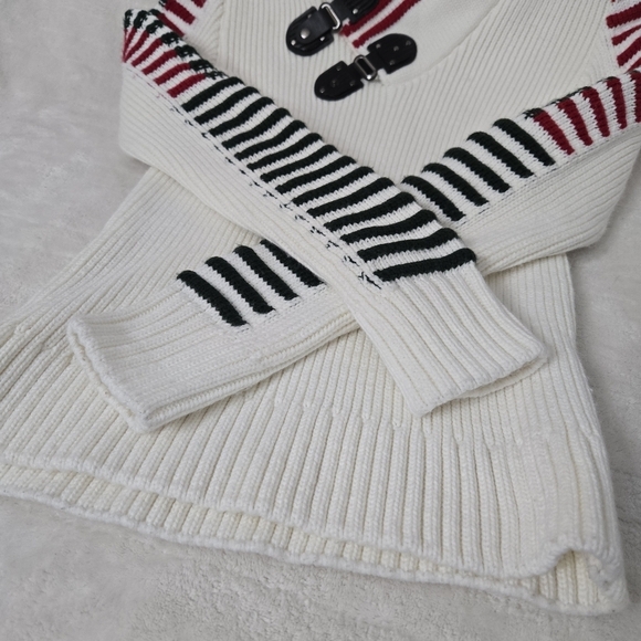 Ce & Ce Men's Size M Shawl Collar Sweater White Officecore Academia Preppy - Picture 7 of 8